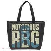 Notorious RBG Blue Logo Tote Bag thumb 0