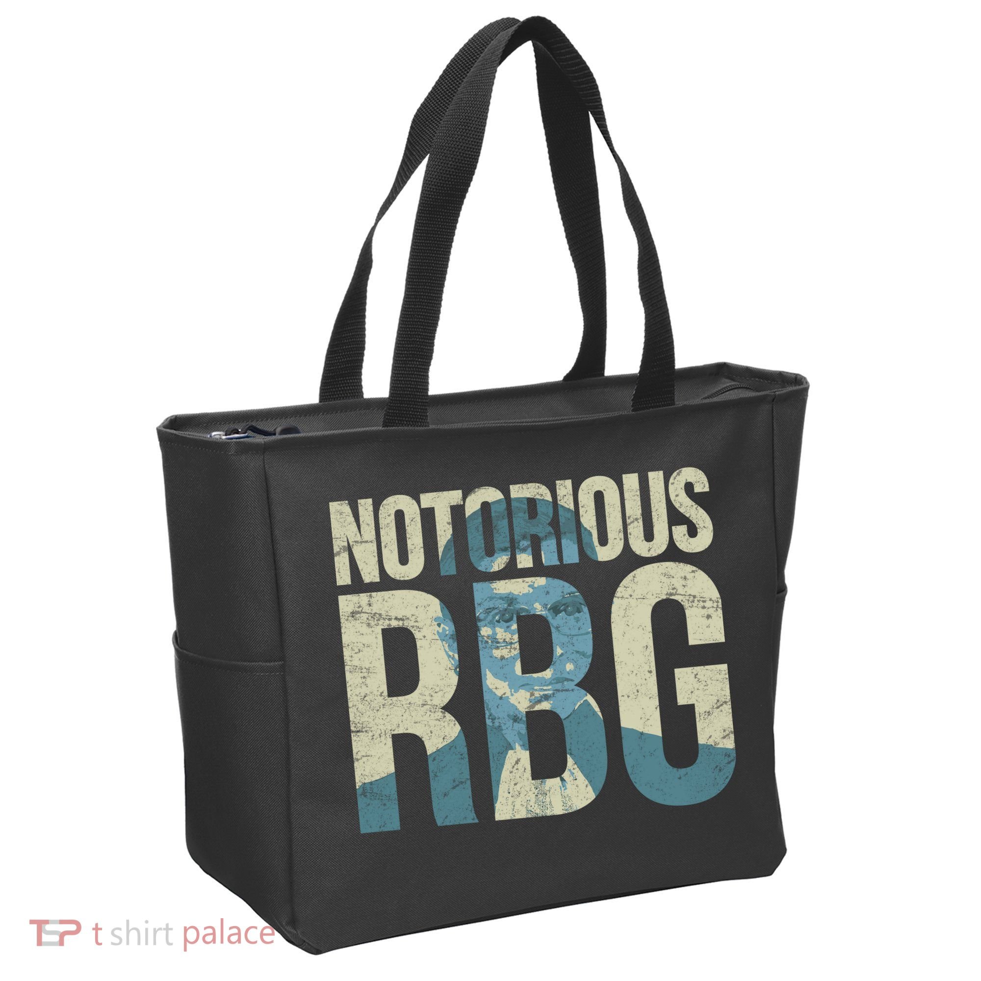 Notorious RBG Blue Logo Tote Bag