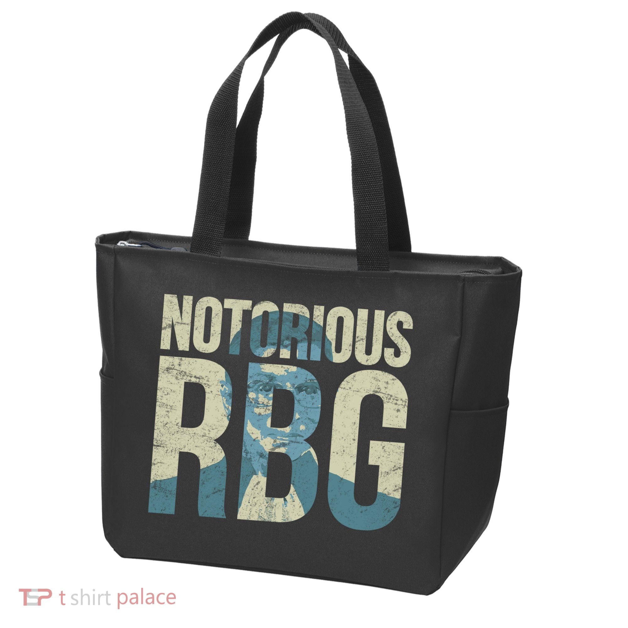 Notorious RBG Blue Logo Tote Bag