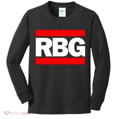 Notorious RBG Box Logo Kids Long Sleeve Shirt