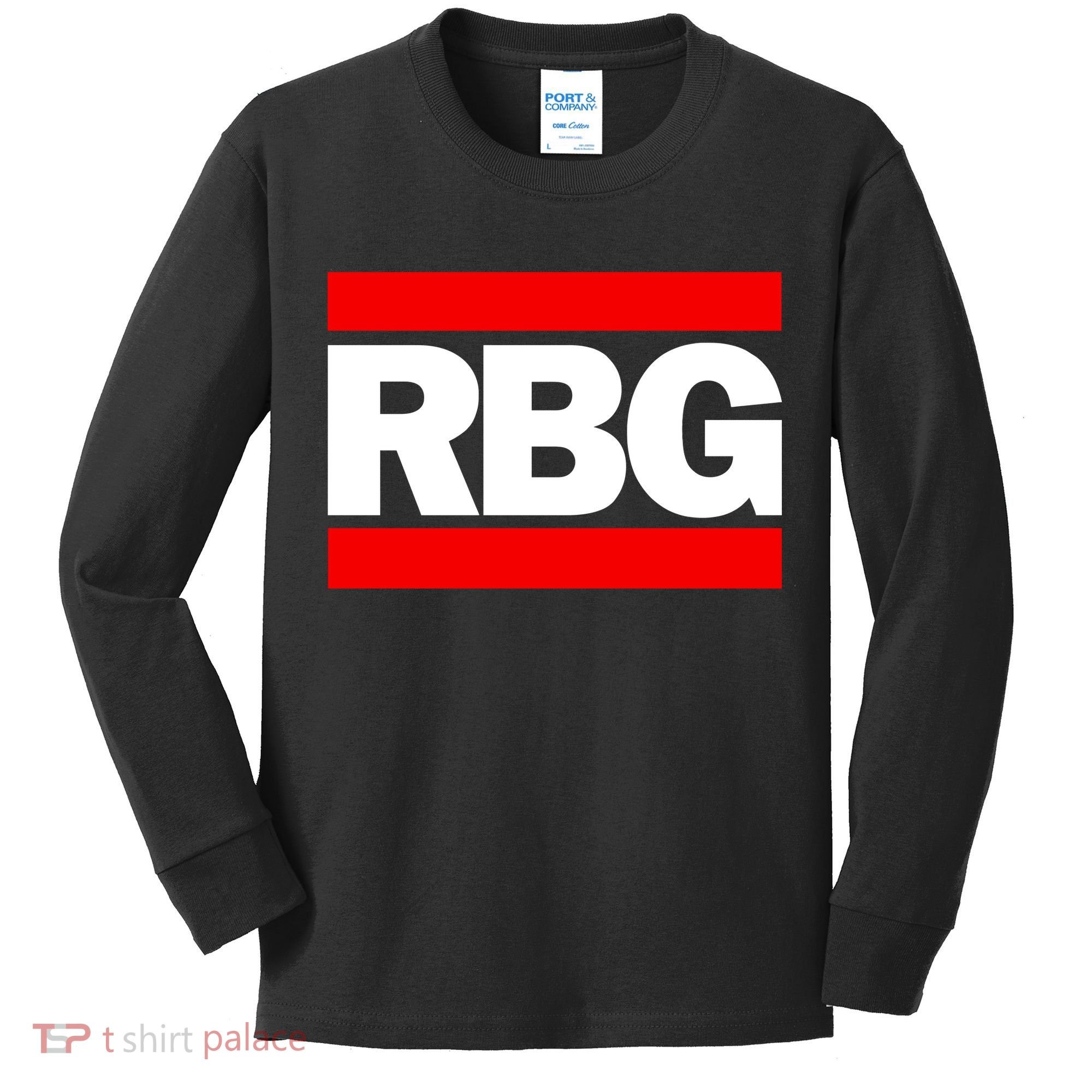 Notorious RBG Box Logo Kids Long Sleeve Shirt