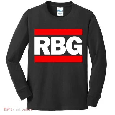 Notorious RBG Box Logo Kids Long Sleeve Shirt
