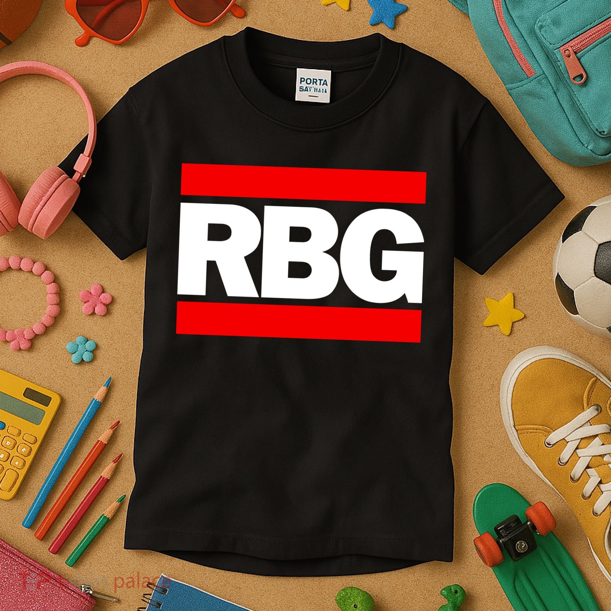 Notorious RBG Box Logo Kids T-Shirt