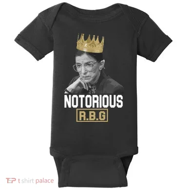 Notorious RBG Classic Ruth Crown Baby Bodysuit