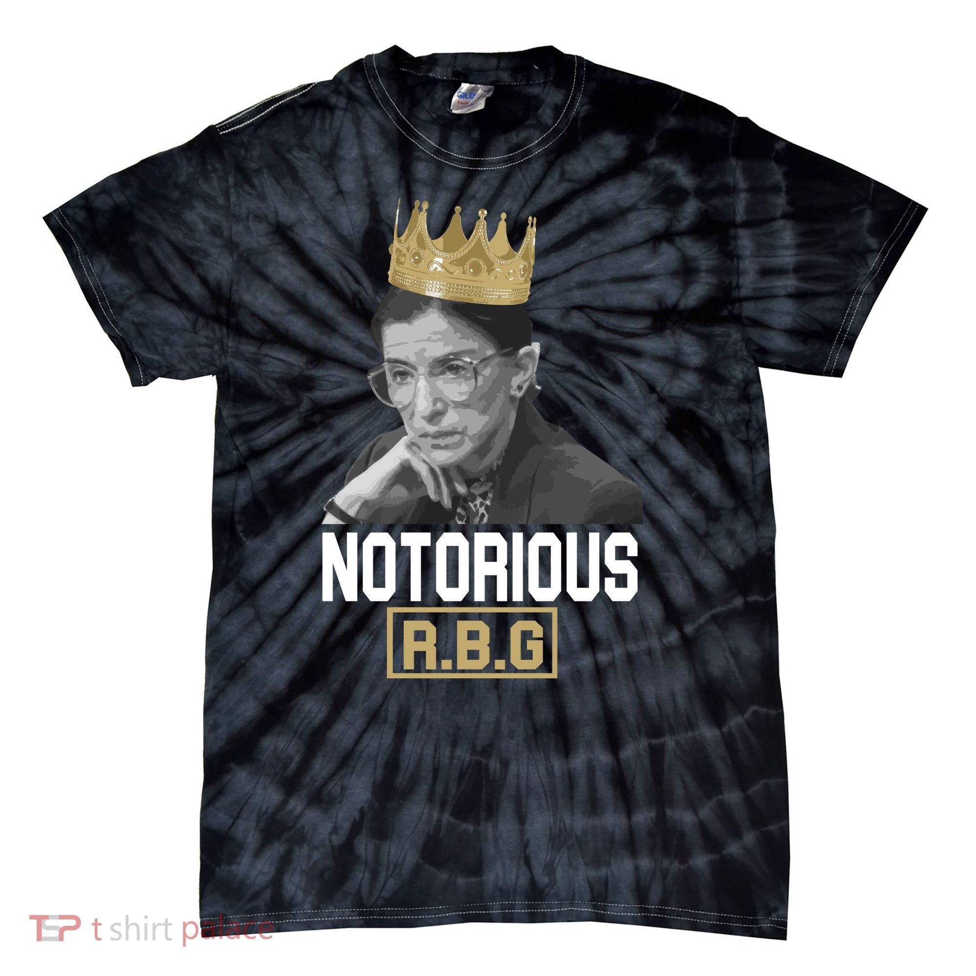 Notorious RBG Classic Ruth Crown Tie-Dye T-Shirt