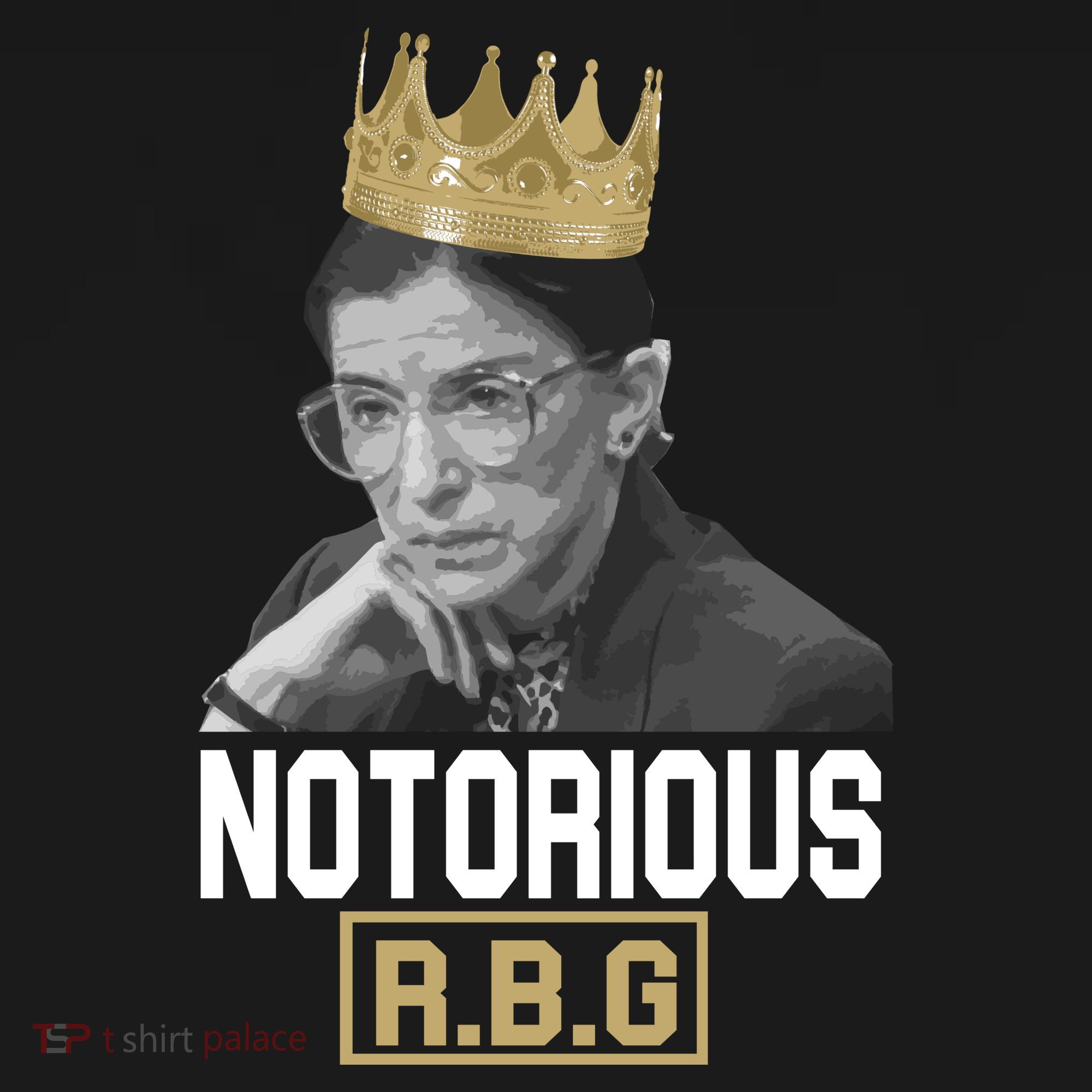 Notorious RBG Classic Ruth Crown Tie-Dye T-Shirt