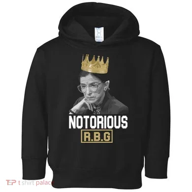 Notorious RBG Classic Ruth Crown Toddler Hoodie