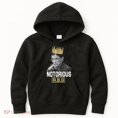 Notorious RBG Classic Ruth Crown Kids Hoodie