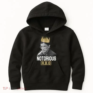 Notorious RBG Classic Ruth Crown Kids Hoodie