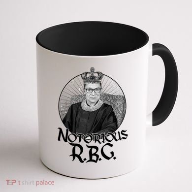 Notorious RBG Crown Coffee Mug back