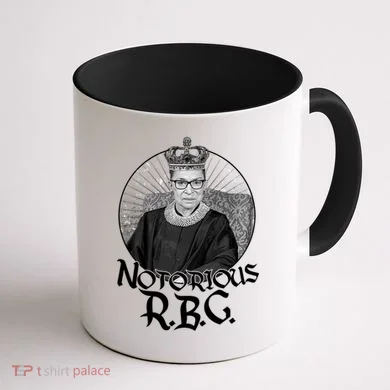 Notorious RBG Crown Coffee Mug back