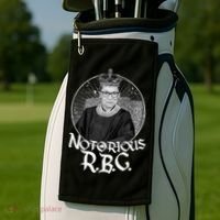 Notorious RBG Crown Golf Towel thumb 2