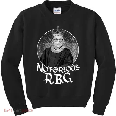 Notorious RBG Crown Kids Sweatshirt
