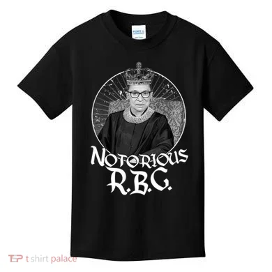 Notorious RBG Crown Kids T-Shirt