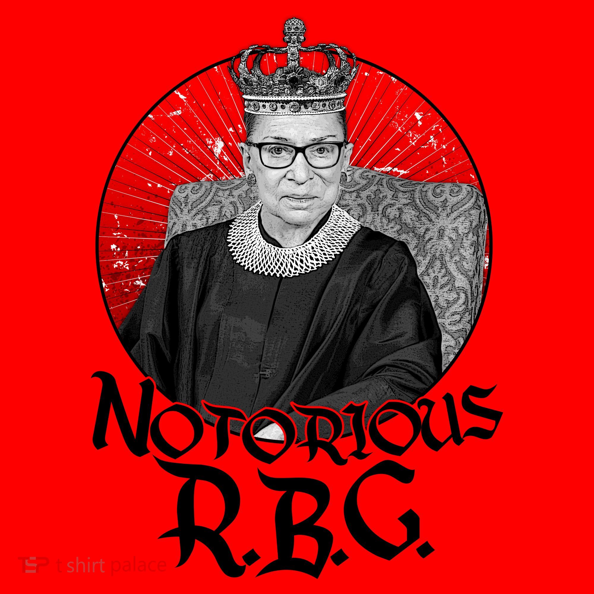 Notorious RBG Crown Santa Hat