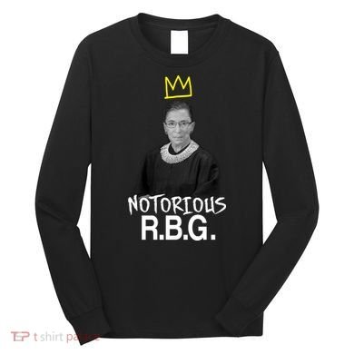 Notorious RBG Crown Ruth Bader Ginsburg Long Sleeve Shirt