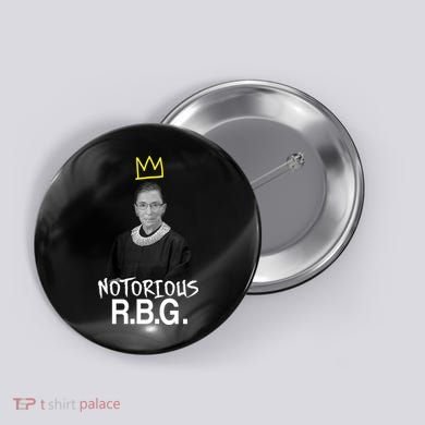 Notorious RBG Crown Ruth Bader Ginsburg Button