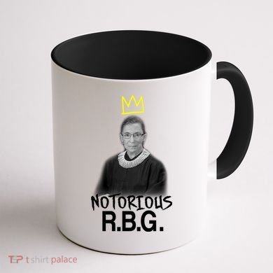 Notorious RBG Crown Ruth Bader Ginsburg Coffee Mug back