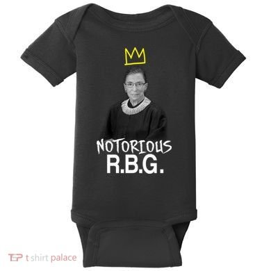Notorious RBG Crown Ruth Bader Ginsburg Baby Bodysuit