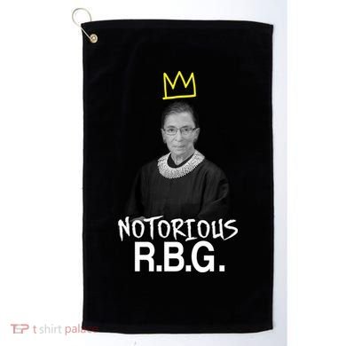 Notorious RBG Crown Ruth Bader Ginsburg Golf Towel