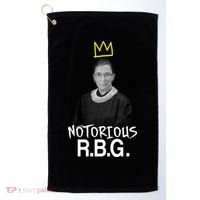 Notorious RBG Crown Ruth Bader Ginsburg Golf Towel thumb 0