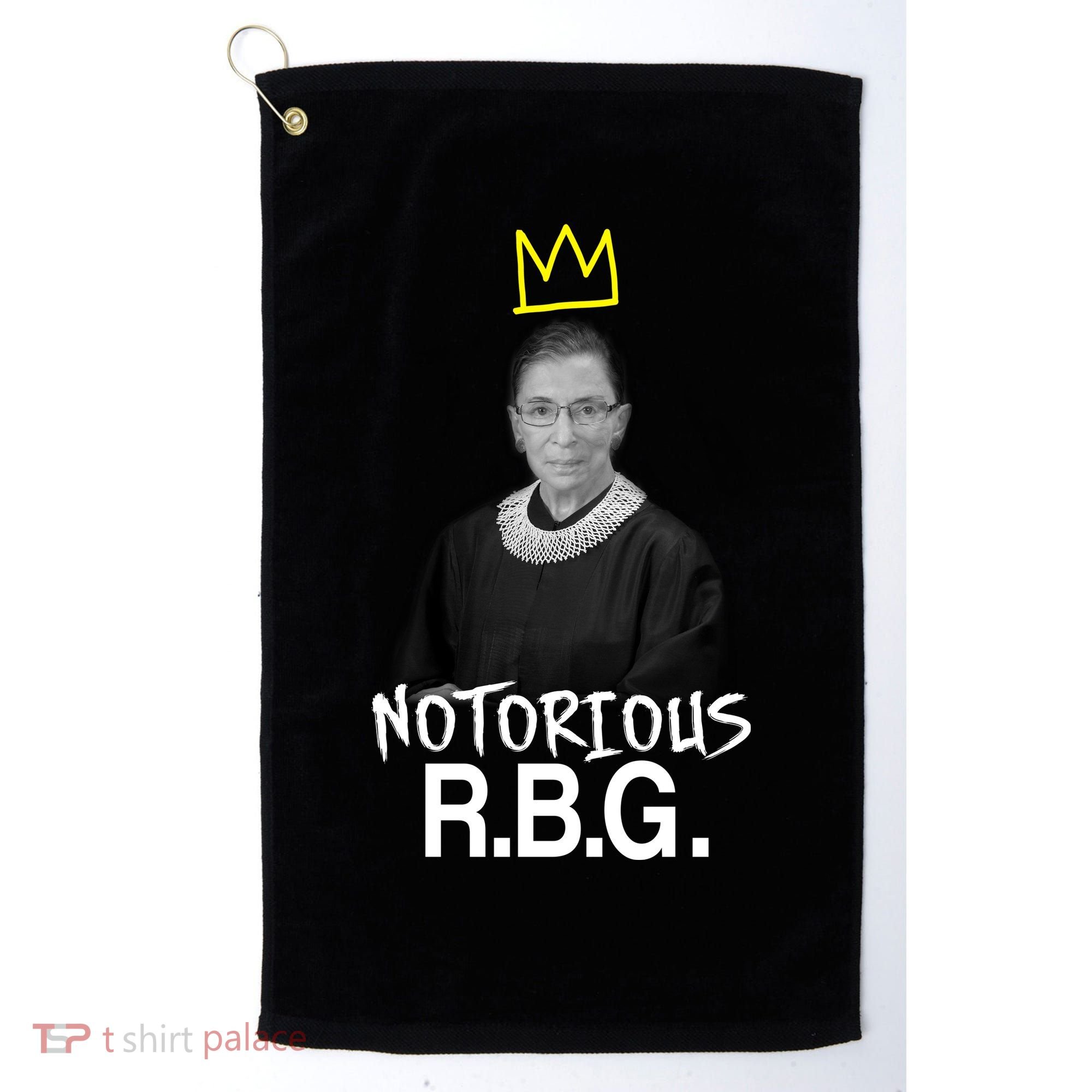 Notorious RBG Crown Ruth Bader Ginsburg Golf Towel