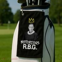 Notorious RBG Crown Ruth Bader Ginsburg Golf Towel thumb 2