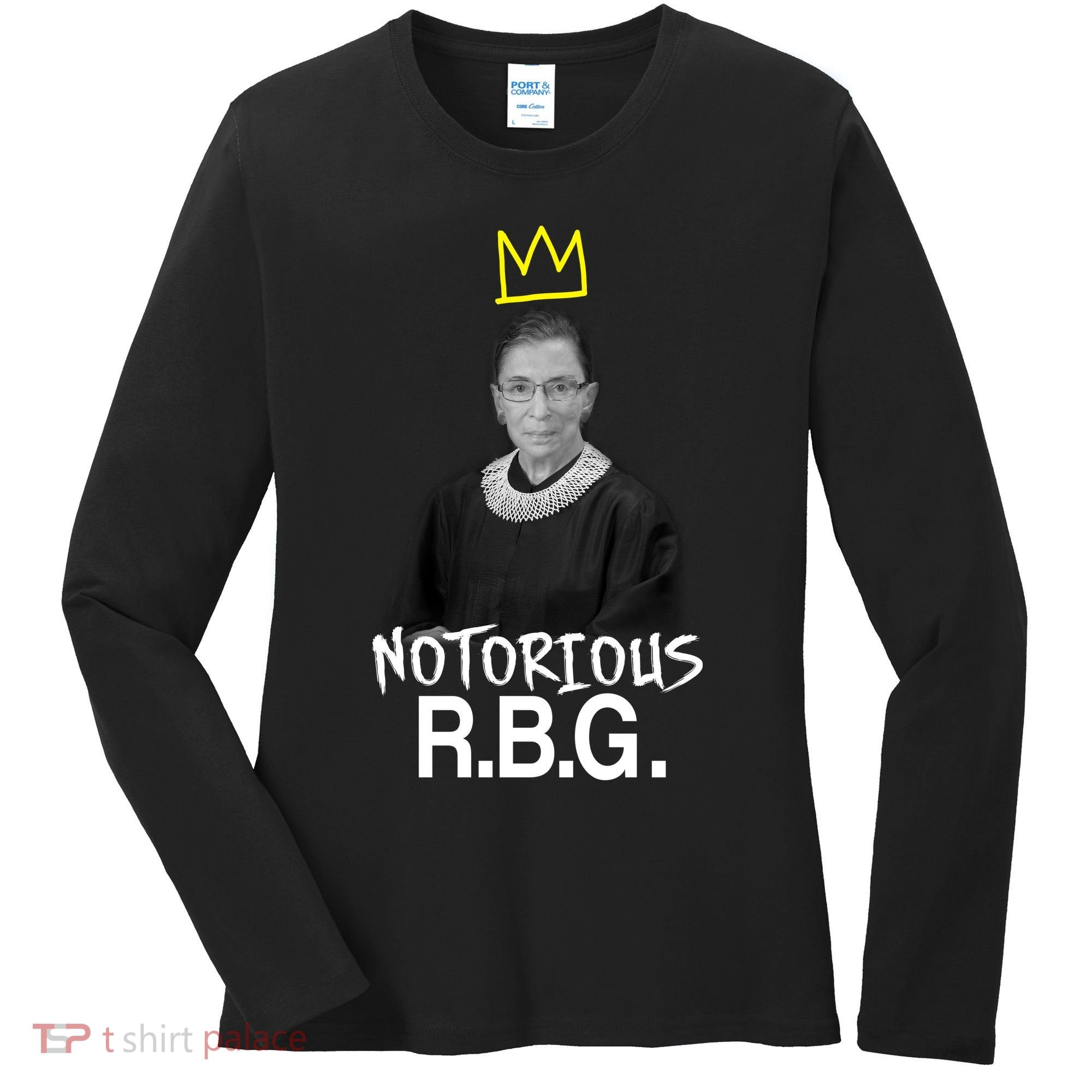 Notorious RBG Crown Ruth Bader Ginsburg Women's Long Sleeve Shirt