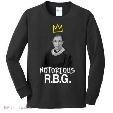 Notorious RBG Crown Ruth Bader Ginsburg Kids Long Sleeve Shirt