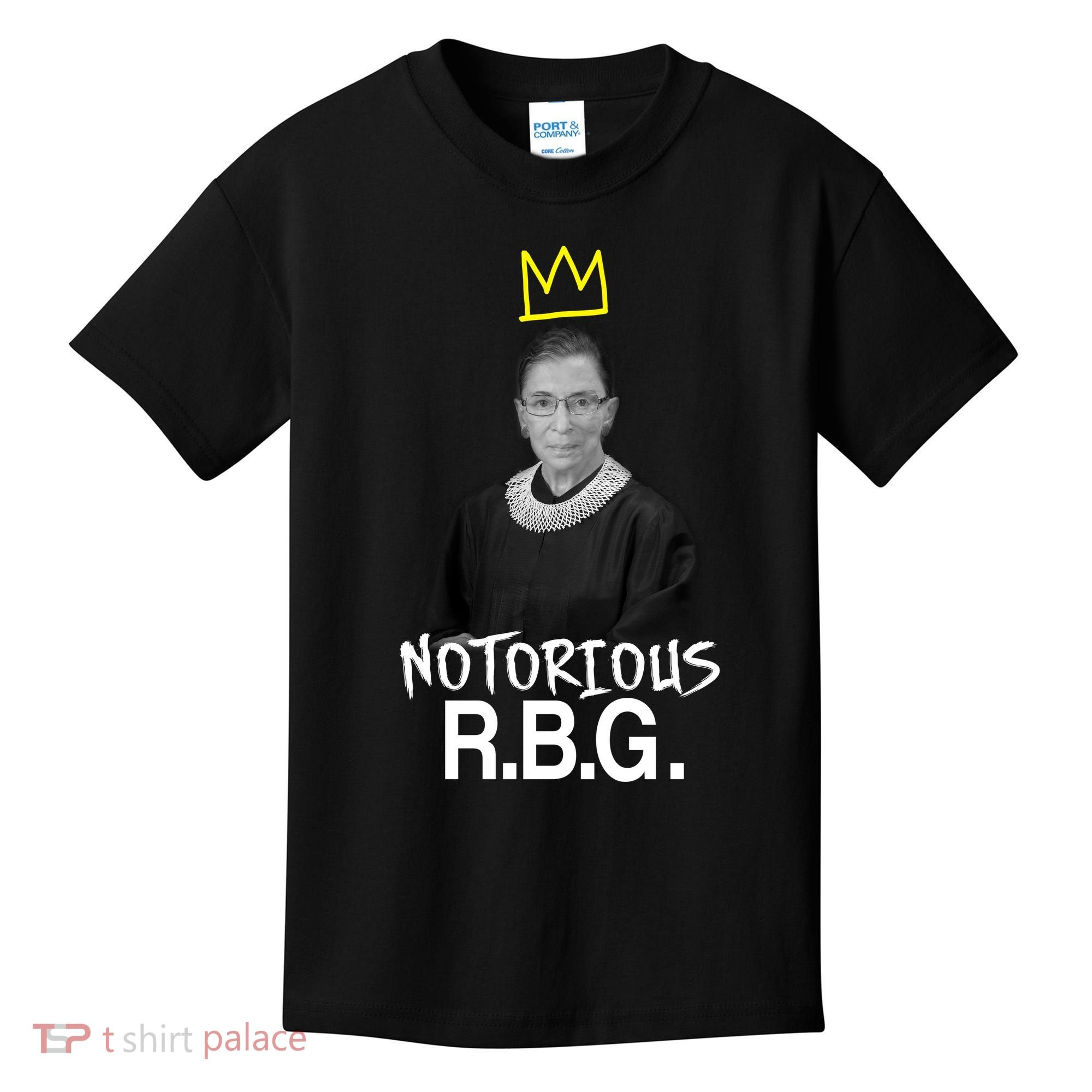 Notorious RBG Crown Ruth Bader Ginsburg Kids T-Shirt