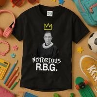Notorious RBG Crown Ruth Bader Ginsburg Kids T-Shirt thumb 3