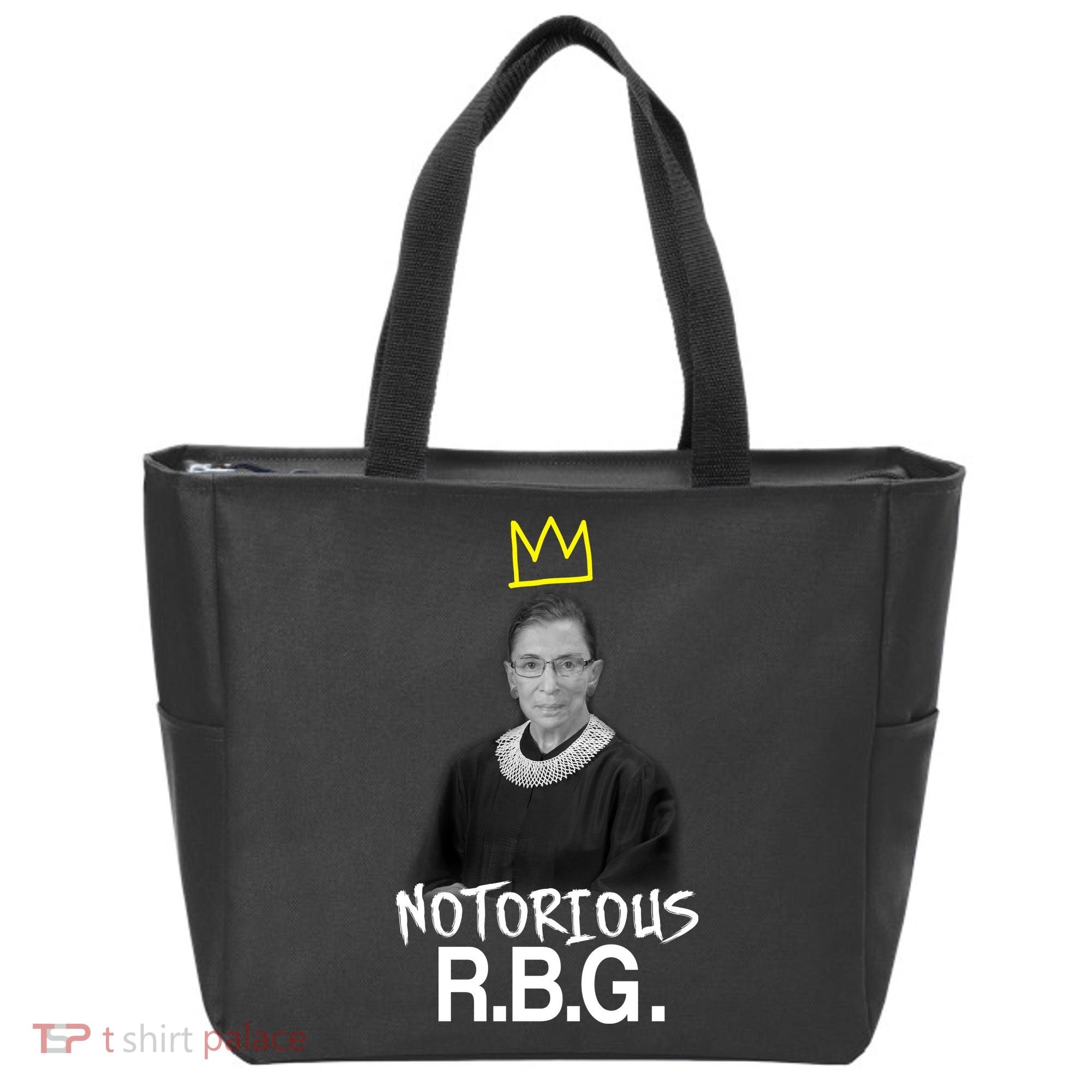 Notorious RBG Crown Ruth Bader Ginsburg Tote Bag