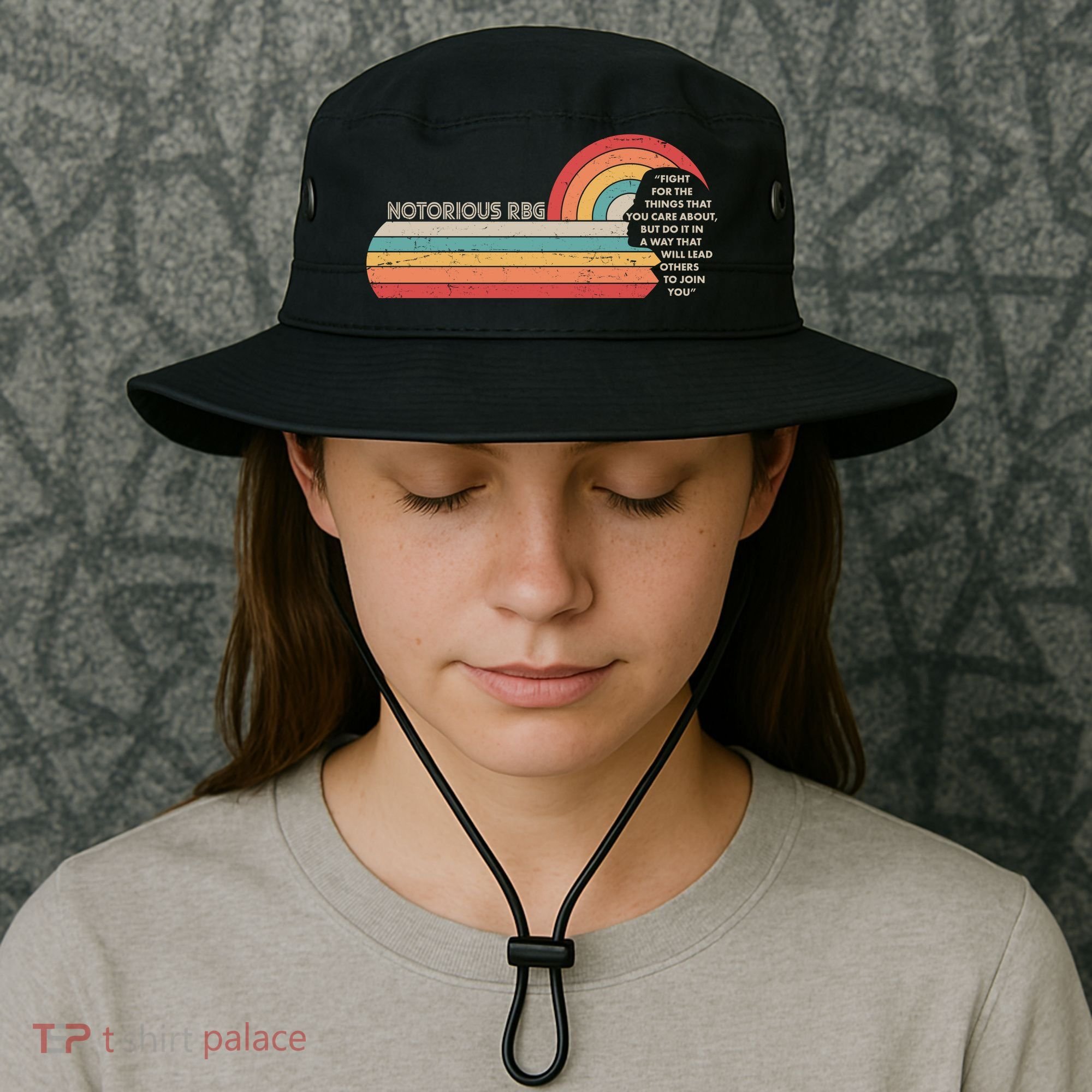 Notorious RBG Fight Quote Ruth Bader Ginsburg Tribute Bucket Hat
