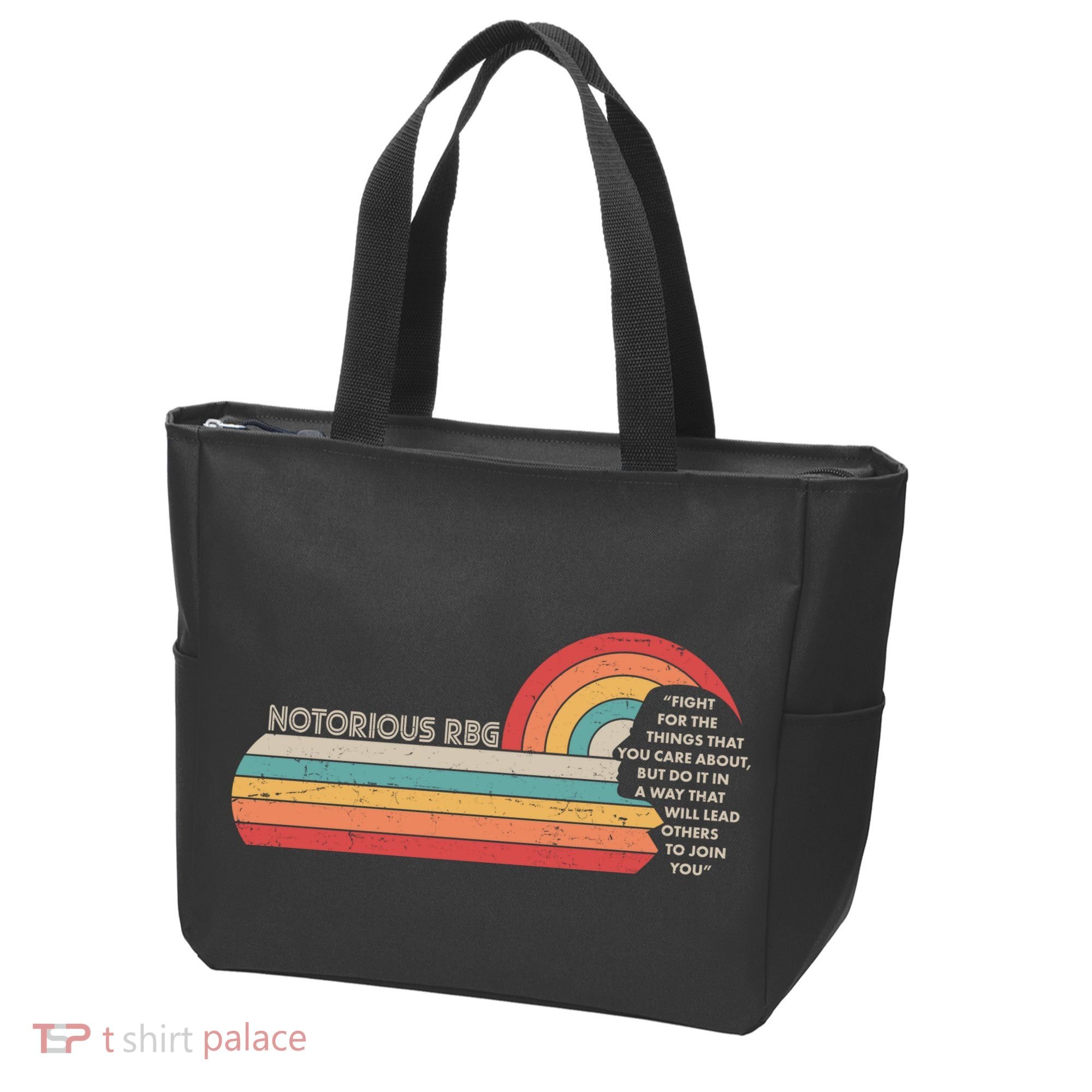Notorious RBG Fight Quote Ruth Bader Ginsburg Tribute Tote Bag