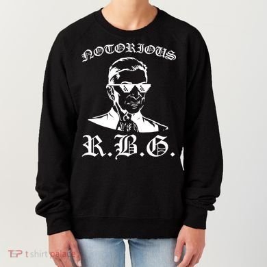 Notorious RBG Gangster Sunglasses Women's Sweatshirt