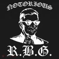 Notorious RBG Gangster Sunglasses Long Sleeve Shirt thumb 2