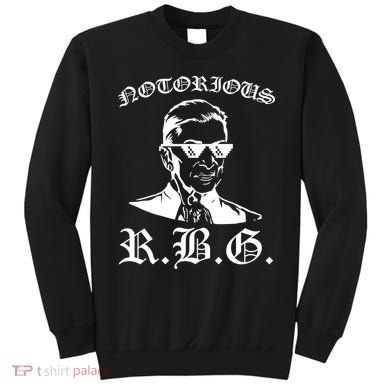 Notorious RBG Gangster Sunglasses Sweatshirt
