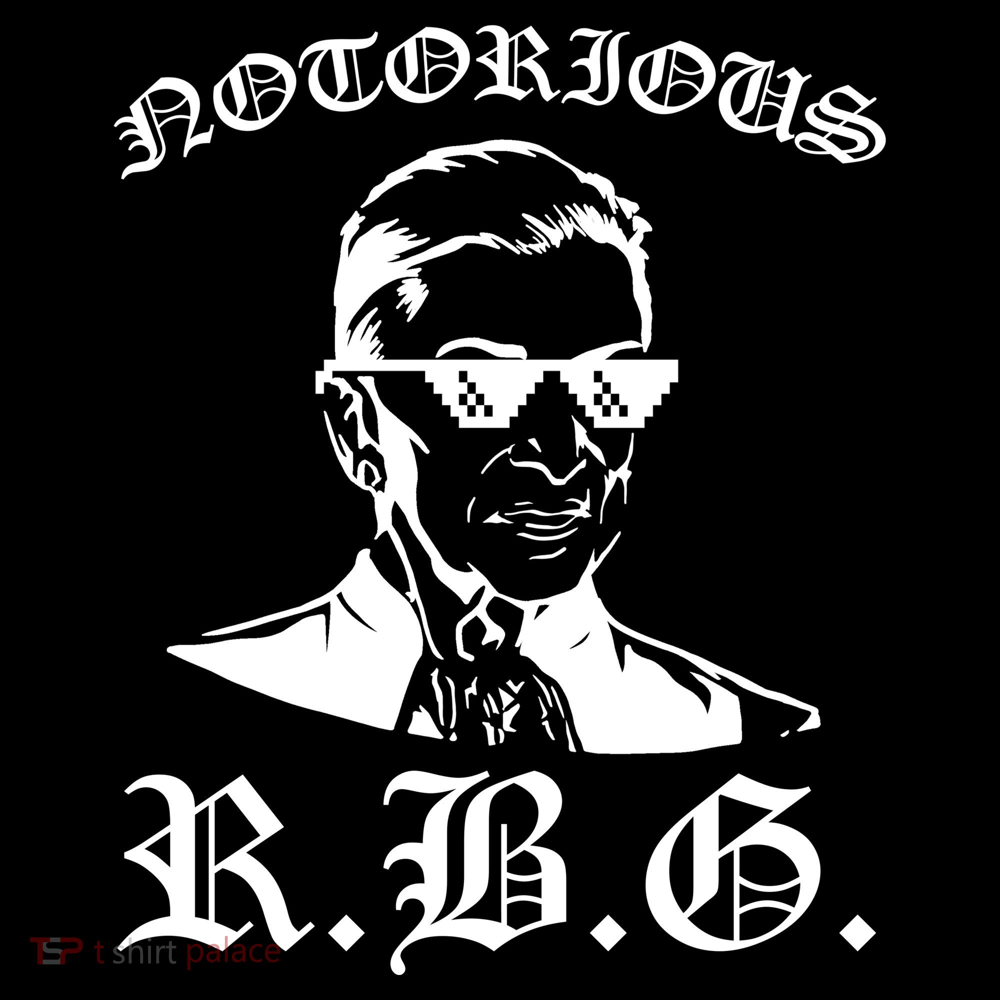 Notorious RBG Gangster Sunglasses Toddler Hoodie