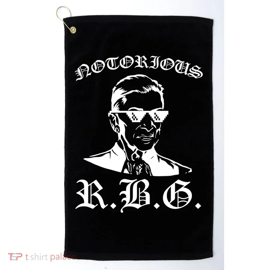 Notorious RBG Gangster Sunglasses Golf Towel