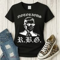 Notorious RBG Gangster Sunglasses Women's T-Shirt thumb 3