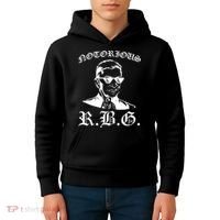Notorious RBG Gangster Sunglasses Kids Hoodie thumb 4