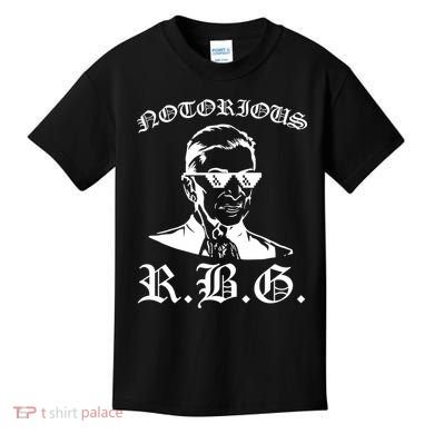 Notorious RBG Gangster Sunglasses Kids T-Shirt