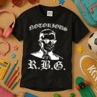 Notorious RBG Gangster Sunglasses Kids T-Shirt thumb 3