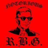 Notorious RBG Gangster Sunglasses Santa Hat thumb 1