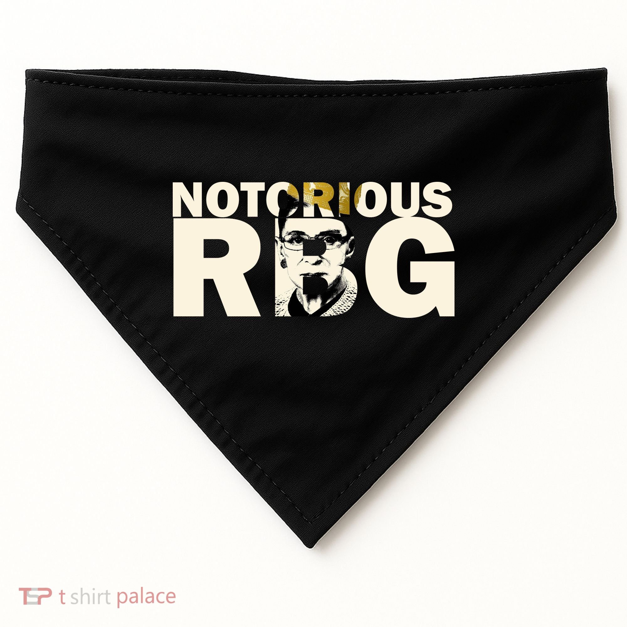 Notorious RBG Imprint Logo USA-Made Doggie Bandana