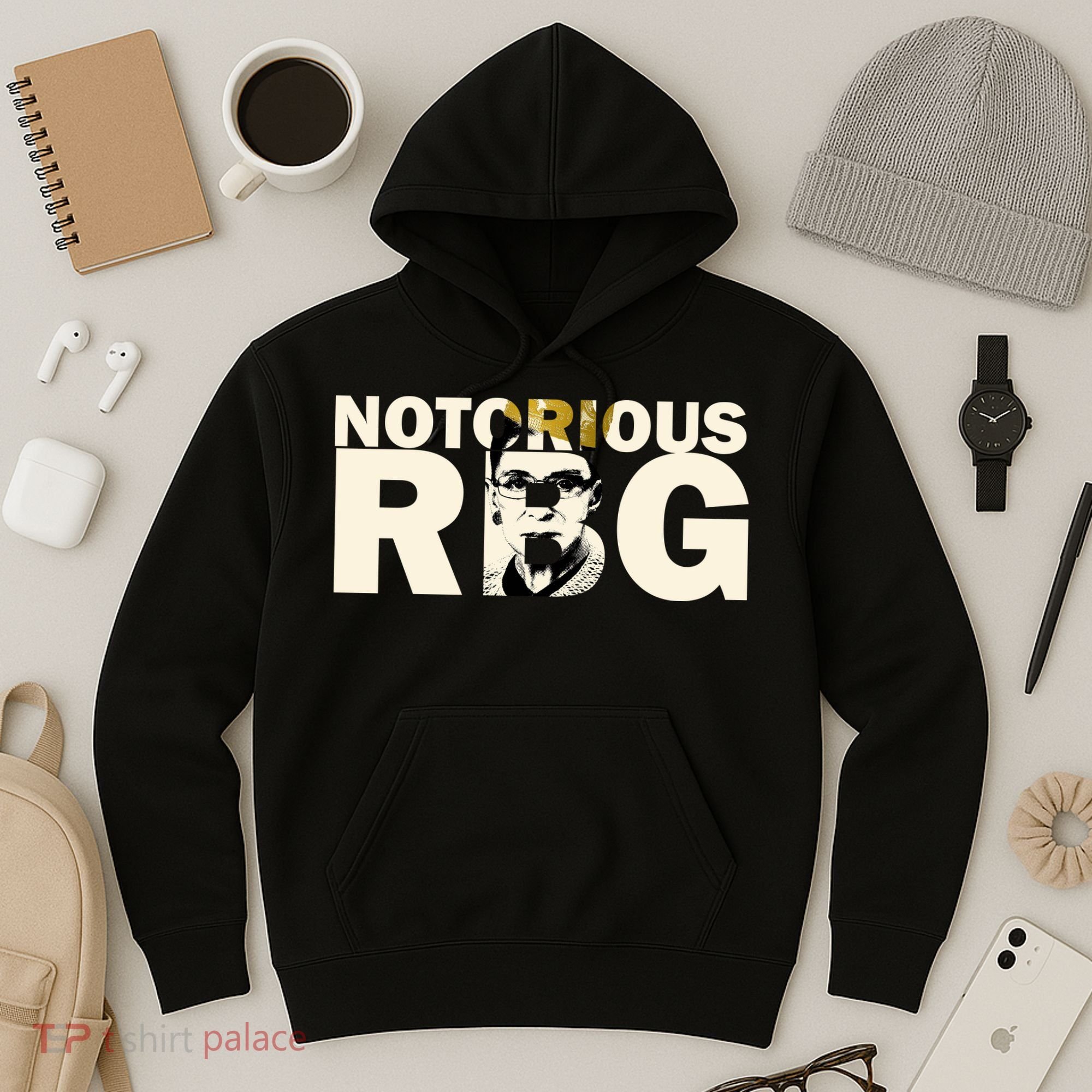 Notorious RBG Imprint Logo Hoodie