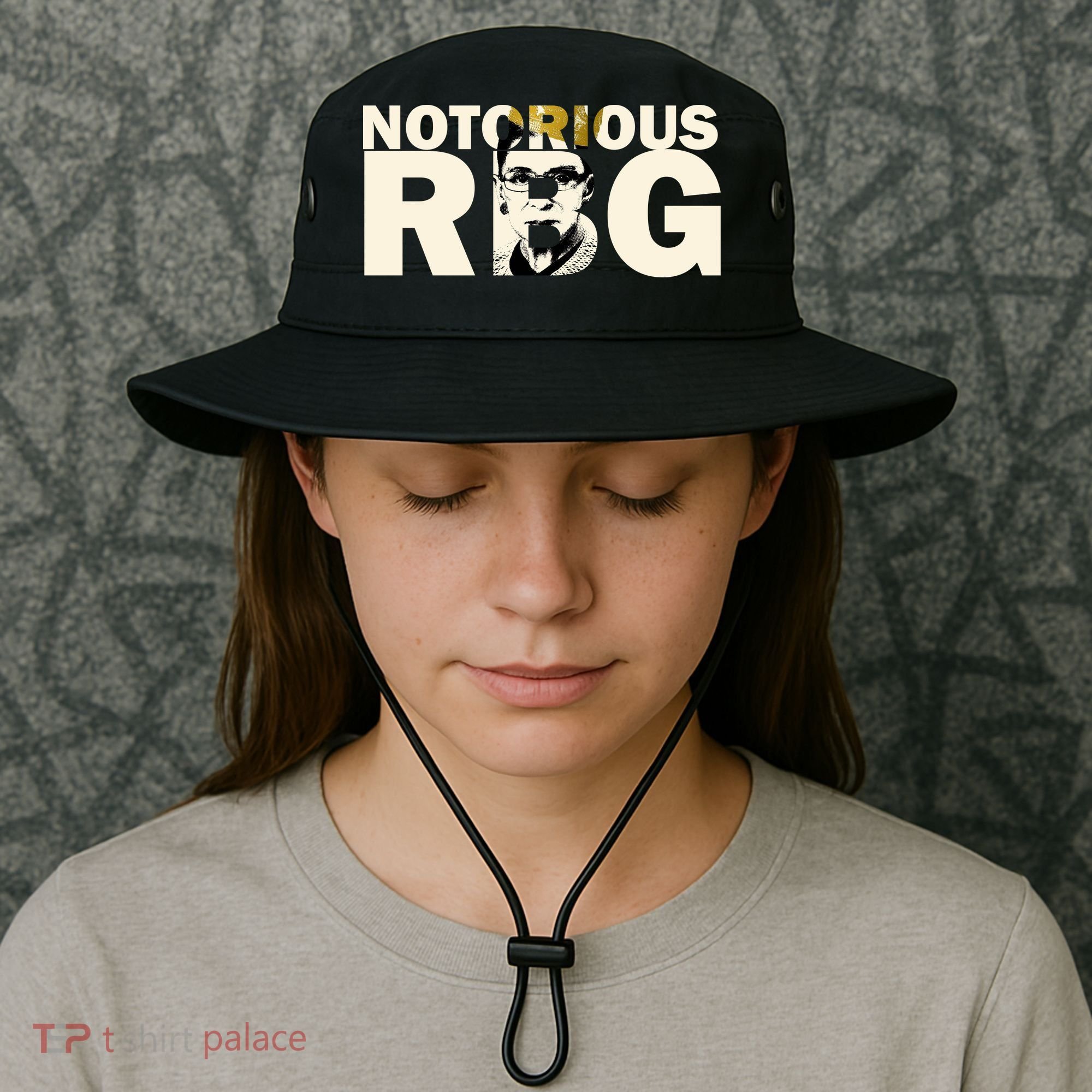 Notorious RBG Imprint Logo Bucket Hat