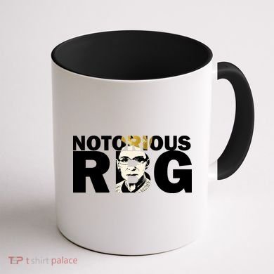 Notorious RBG Imprint Logo Coffee Mug back