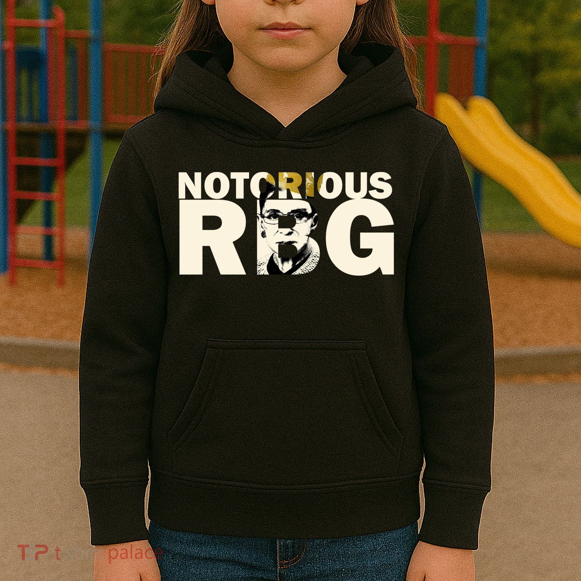 Notorious RBG Imprint Logo Kids Hoodie