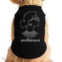 Notorious RBG Line Portrait Ruth Bader Ginsburg Doggie Tank thumb 0